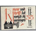 Нотгельд 50 пфеннигов 1921 год. Любек,. Веймарская республика