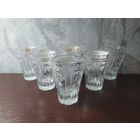 Стакан бокал хрустальный из СССР  6 штук одним лотом