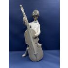 Фарфоровая статуэтка "Игра на контрабасе", Lladro, Испания, 1970-1981 гг.