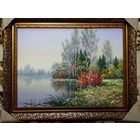 Картина маслом "Осеннее утро"