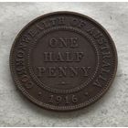 Австралия пол-пенни 1916 Георг V (надпись на аверсе ... IND IMP)
