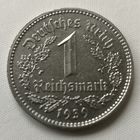 1 марка 1939 год. А.. 3-рейх  никель Германия рейсмарка