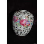 Ваза/Vase: "РОЗЫ"., - (местами чуть стёрта, утеряна позолота) -б.у.-*Высота., - 9 см. Пр.ГДР-!
