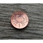 Werty71 Гернси 1 пенни 1998 Большой (сумчатый) краб Блеск