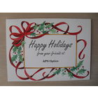 ПОДПИСАННАЯ ОТКРЫТКА . США. СЧАСТЛИВЫХ ПРАЗДНИКОВ.