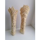 Шикарная резьба по кости, индуизм, отличная детализация, торги с Рубля