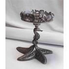 Подсвечник Море Морской конёк Серебрение