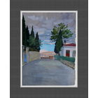 Шестопалов Н.И ? Рисунок  гуашь "Гурзуф " Советская графика