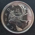 Канада 25 центов 2023 г. Памяти Елизаветы II 1952-2022. UNC (1.1.7)