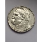 5 злотых 1934 г., Легионер ,  Пилсудский ,  с мц