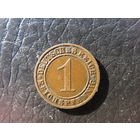 1 пфенниг.1925A. С рубля. Распродажа коллекции. Смотрите другие лоты.