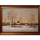 Картина маслом "Зимнее утро"