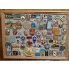 Значки всякие,в рамке