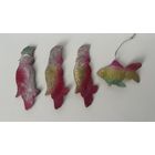 Елочная игрушка картонаж попугай рыба СССР цена за все