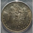 1 доллар 1904 O. MS-63.  Старый слаб PCGS.