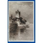 Старинная немецкая открытка. Замок Элтвилль на Рейне. Чистая