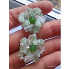 Клипсы сатиновое стекло