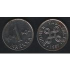 Финляндия _km36a 1 марка 1957 год (_9