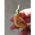 Ёлочная игрушка,птичка,с рубля