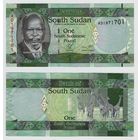 Южный Судан 1 фунт образца 2011 года UNC p5