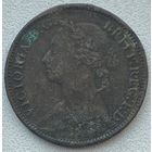 Великобритания 1 фартинг (1/4 пенни) 1891 г. Виктория