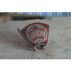 Винтовой знак ВЛКСМ, латунь, Артель Лен. эмальер, 1945 - 1948 гг.