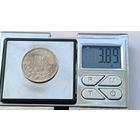 20 левов 1930 года Болгария - Царь Борис III (1918 - 1943). Гурт -'Боже пази България'. Серебро 500. Монета не чищена. 919