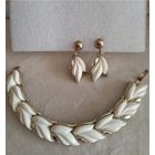 Винтажный комплект: браслет и серьги 60- х годов бренда KRAMER.