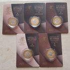 Животный мир на гербах городов Беларуси. Орел, Бык, Медведь, Лось, Лиса. 2 рубля 2023 г.