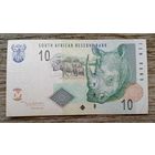 Werty71 Южная Африка ЮАР 10 рандов 2005 2009 банкнота
