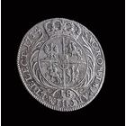 ОРТ (18 ГРОШЕЙ) 1755 г. ЕС ЛЕЙПЦИГ. АВГУСТ III - КОРОЛЬ ПОЛЬСКИЙ. РЕДКИЙ ТИП ПОРТРЕТА (УЗКИЙ БЮСТ КОРОЛЯ)