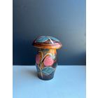 Шкатулка расписная деревянная. Гриб- копилка дерево СССР