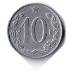 Чехословакия. 10 геллеров. 1962 г.