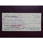 Чек США банк Hamilton National Bank Тенесси 1970