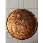 2 пенса Великобритания 1966 год