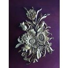 НАКЛАДКА цветы полимер 27х19 см