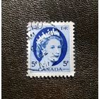 Марка Канада 1954 год Королева Елизавета II