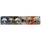 Китай 6х10 юаней 2017г.: "Панда 2017 Prestige Set". Монеты в магнитном акриловом стенде; деревянном подарочном футляре; сертификат. СЕРЕБРО 6х30гр.