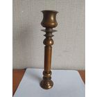 Подсвечник бронза /латунь. Старинный. На одну свечу