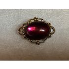 Брошь Леденец Аметистовое стекло Англия винтаж