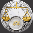 Весы . Шалі. 2013 , Libra. 2013  , серебро , 20 рублей . Знаки Зодиака . Гороскоп. Гараскоп .