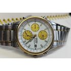 Часы "Seiko" будильник,хронограф,корпус нерж.Сталь