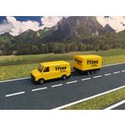 Fiat Ducato с прицепом. Масштаб НО 1:87.