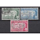 35.BrKS. Великобритания. Колонии. Тринидад и Тобаго. Создание Британской Вест- Индийской федерации.  1958 г. Полная серия. Mi.##169-171.