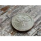 США. 25 центов (квотер, 1/4 доллара) 2020 S. Национальный исторический парк и экологический заповедник Бухта Солёной реки.