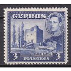 34.BrK. Великобритания. Колонии. Кипр. Георг VI. Архитектура и пейзажи. 1942 г. 3P. Mi.#146.