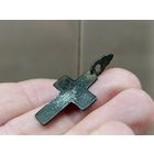 Старинный крестик. Серебро. Не чищен. С 1 рубля!