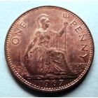1 пенни 1967 Великобритания
