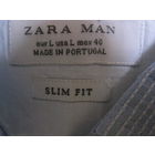 Рубашка Zara man (slim fit) c "заплатками", L