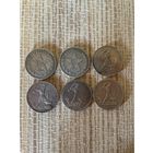 Набор 50 копеек, полтинник 1921, 1922, 1924, 1925, 1926, 1927 Серебро СССР Оригиналы